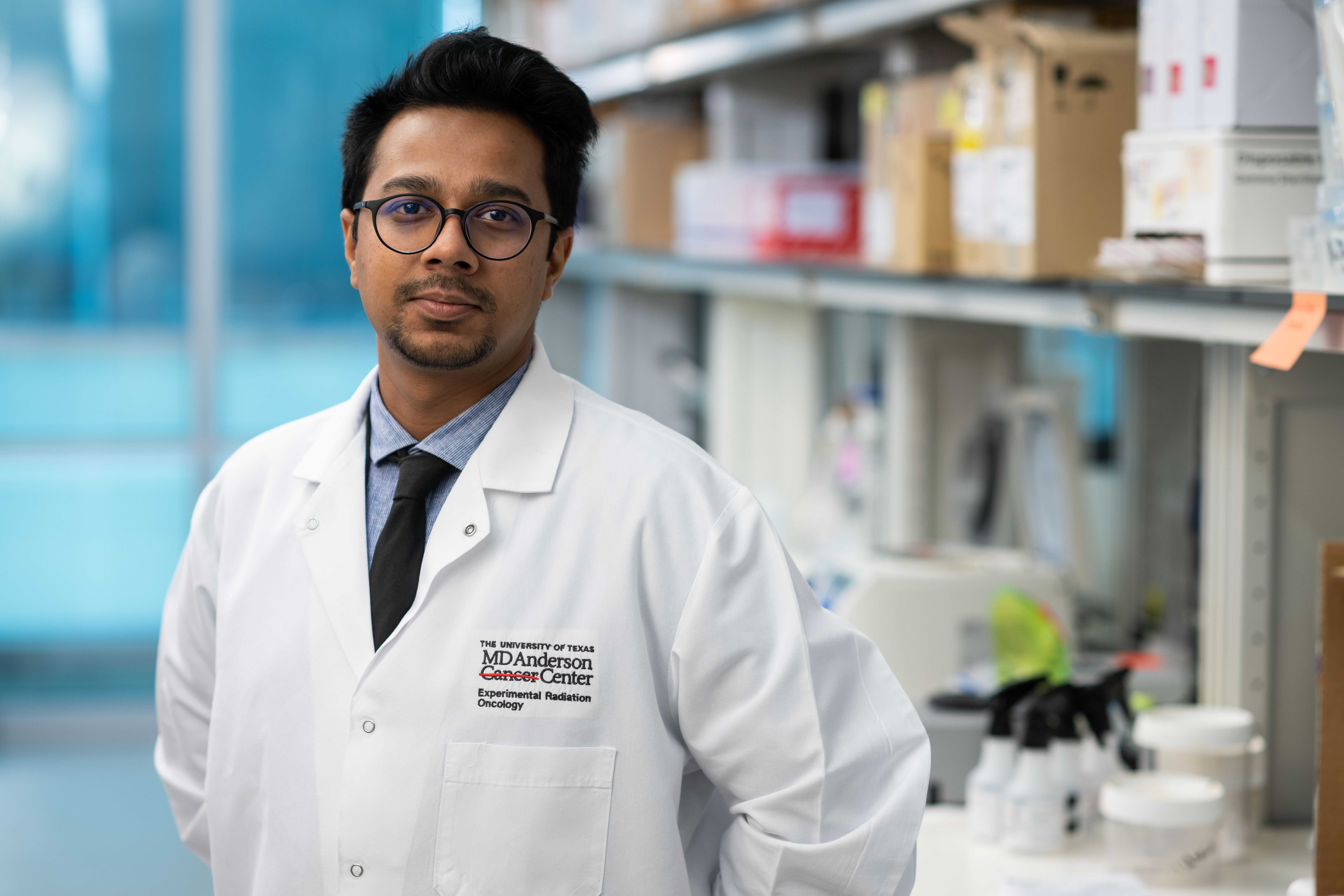Shafqat Ehsan in Lab Coat